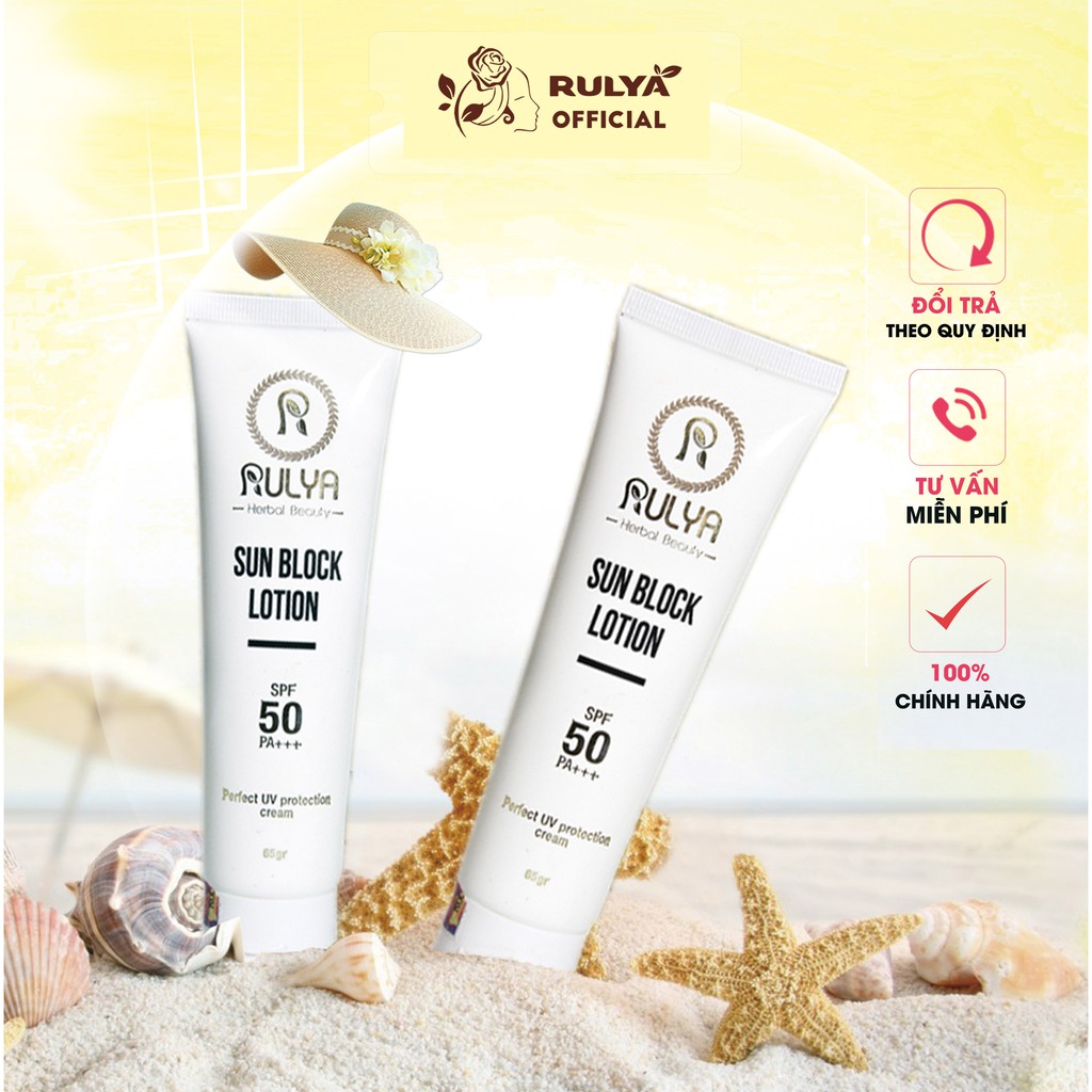 Kem chống nắng RULYA Sun Block Lotion bảo vệ da ngăn ngừa lão hóa - RULYA STORE | BigBuy360 - bigbuy360.vn