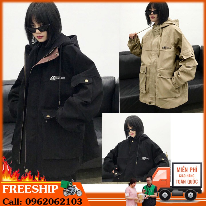 (FREESHIP) ❤ ÁO KHOÁC KAKI, ÁO KAKI UNISEX NAM NỮ 2 lớp