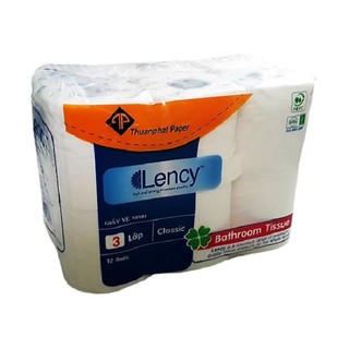  Giấy vệ sinh Lency 12 cuộn, 3 lớp