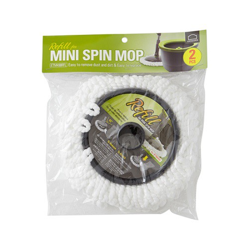 [Mã LIFEXANH03 giảm 10% đơn 500K] Bộ 2 bông lau nhà thay thế cho Mini Spin Mop Lock&amp;Lock ETM451