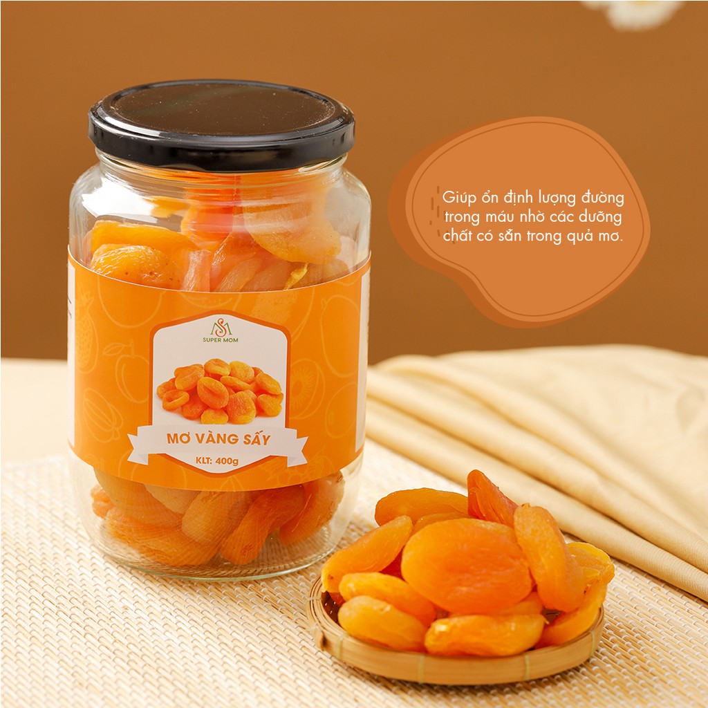 MƠ VÀNG THỔ NHĨ KỲ SẤY DẺO KHÔNG ĐƯỜNG ăn vặt healthy ăn kiêng ăn chay &amp; mẹ bầu giúp thanh nhiệt &amp; ổn định đường huyết