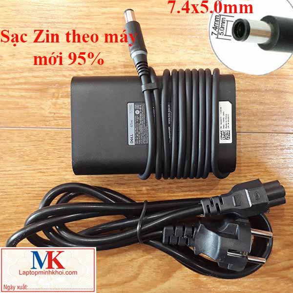 Sạc Laptop Zin Logo Dell 19.5v-3.34a  Ovan Chân Kim 7.4x5.0mm
