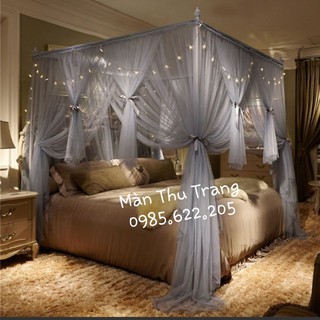 [Tặng set đèn nháy] Màn khung không khoan tường phong cách quý tộc