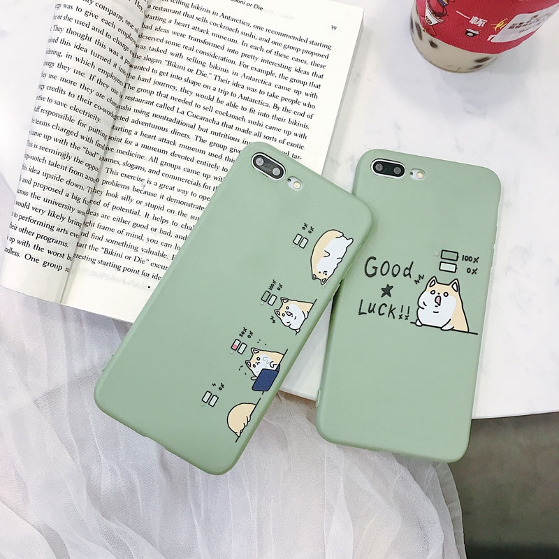 Ốp điện thoại hình mèo xinh xắn cho iPhone 8 7 6s 6 x XR XS Max Plus | BigBuy360 - bigbuy360.vn
