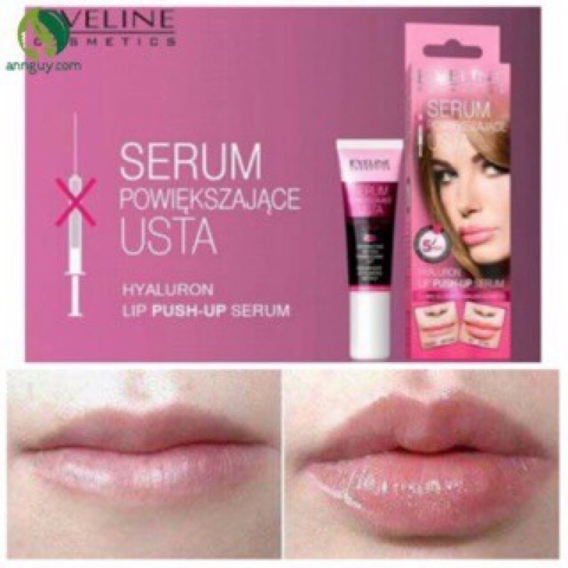 Serum môi Eveline làm dày đầy môi và căng mọng &amp; Son bóng Eveline Lip Maximizer &quot; Oh ! My lips