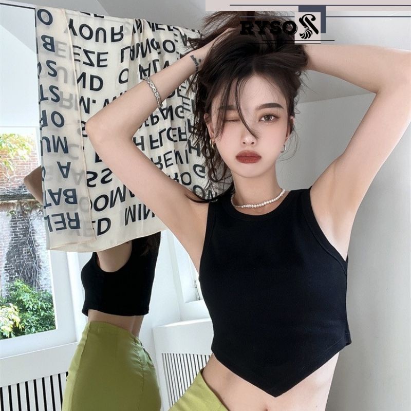 Áo thun 3 lỗ vạt nhọn chất co giãn thoáng mát RYSO