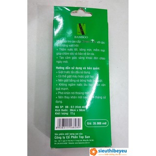 Khăn mặt sợi tre Green Life (30x50 cm)
