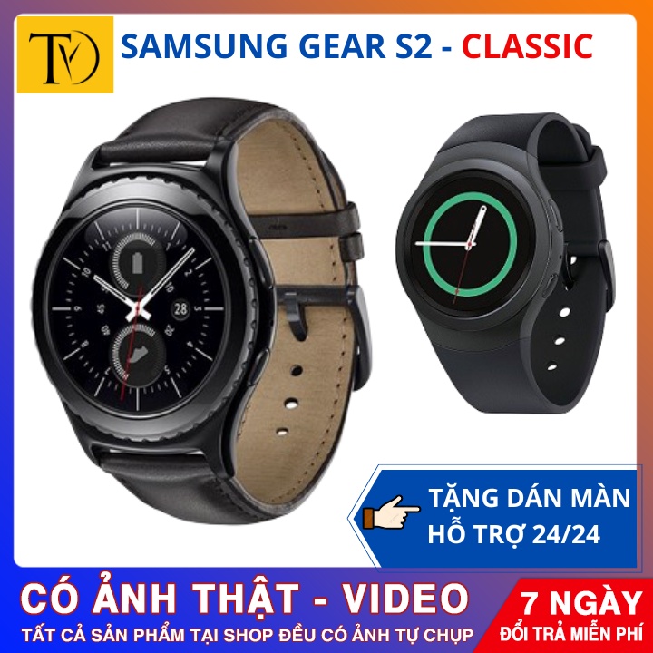 Đồng hồ thông minh Samsung Gear S2 Classic, phiên bản có loa và không loa với kích thước 40mm/44mm
