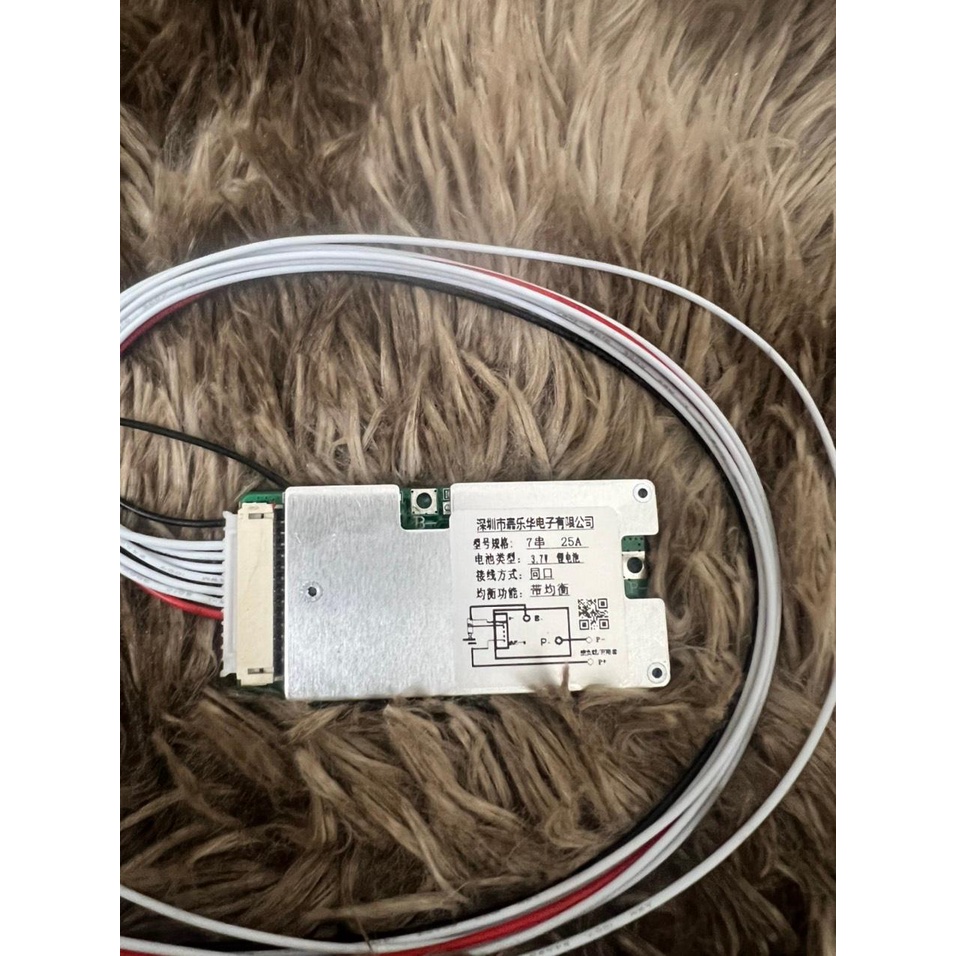 Mạch 7s 29.4V 25A digital, sạc cân bằng và bảo vệ pin Li-ion. BN.