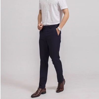 Quần tây công sở nam Aristino ống đứng chất vải polyester dáng Slim fit cao cấp ATR00509