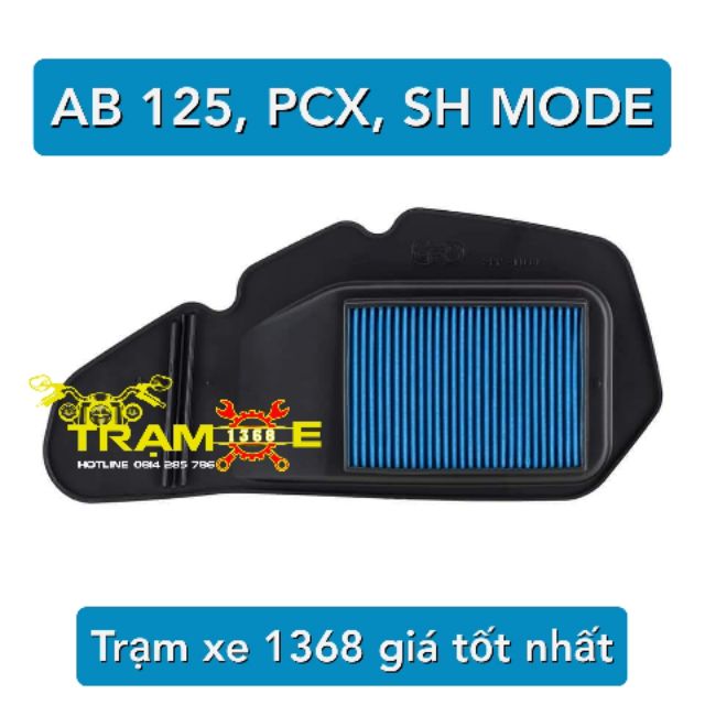 Lọc gió Rmax Roki cho xe Air blade, AB 125 150, Pcx, SH mode thêm độ lưu thông khí xe tăng tốc mạnh mẽ