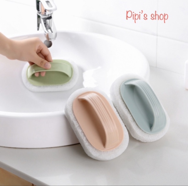 Bàn chải bọt biển đa năng có tay cầm