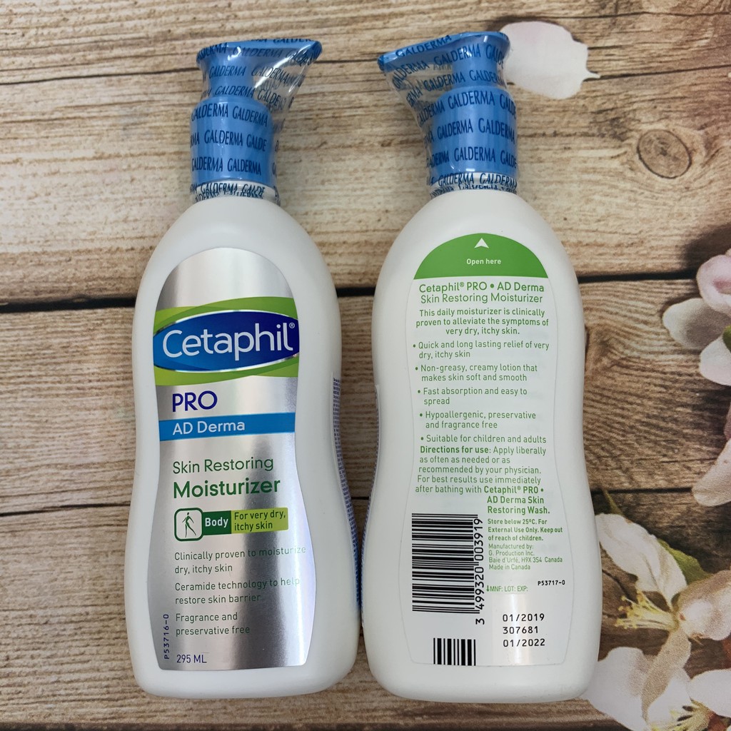 Sữa tắm Cetaphil Pro ⚜️Chính Hãng⚜️ Sữa tắm dành cho da cơ địa, khô Cetaphil Pro Ad Derma Wash 295ml