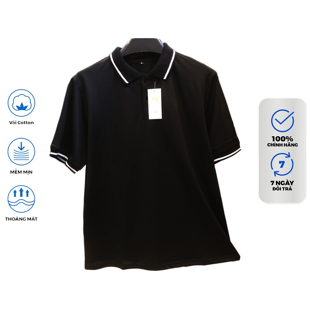 Áo Polo Big Size Nam Từ 85 - 130KG thương hiệu Bigsizevn bo kẻ vải Cá Sấu Cotton Chuẩn form