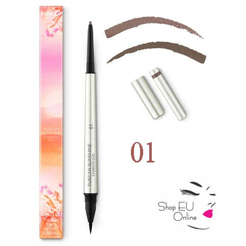 Bộ đôi chân mày bút chì và bút dạ Tuscan Sunshine Eyebrow Duo - Kiko Italia