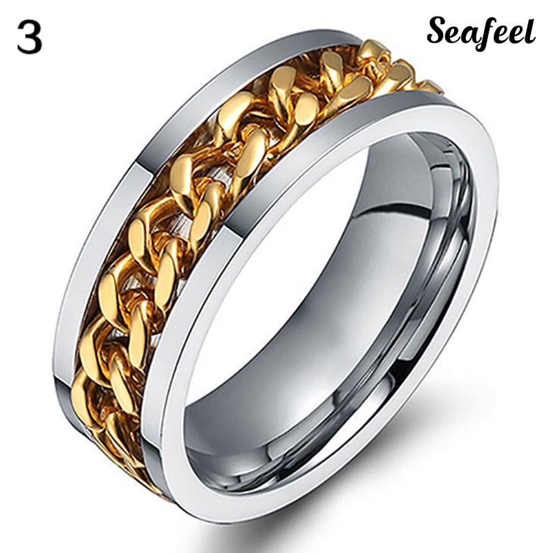 SF Nhẫn Thép Không Gỉ Phong Cách Punk Cho Nam Và Nữ