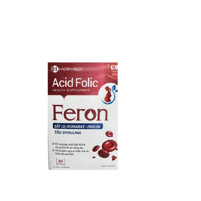 Viên Uống Feron  Bổ Sung Sắt Và Một Số Vitamin Tốt Cho Quá Trình Tạo Máu