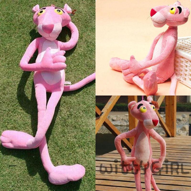 W✧✧16" 40CM Fashion Gift Pink Panther For Kids Cartoon Animal Tool Hot Cute & Soft Plush Doll Toy Stuffed  Naughty