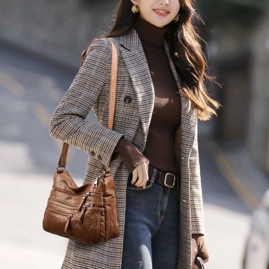 Túi Xách Da Mềm Thời Trang Hàn Quốc Cho Phụ Nữ Trung Niên 2022