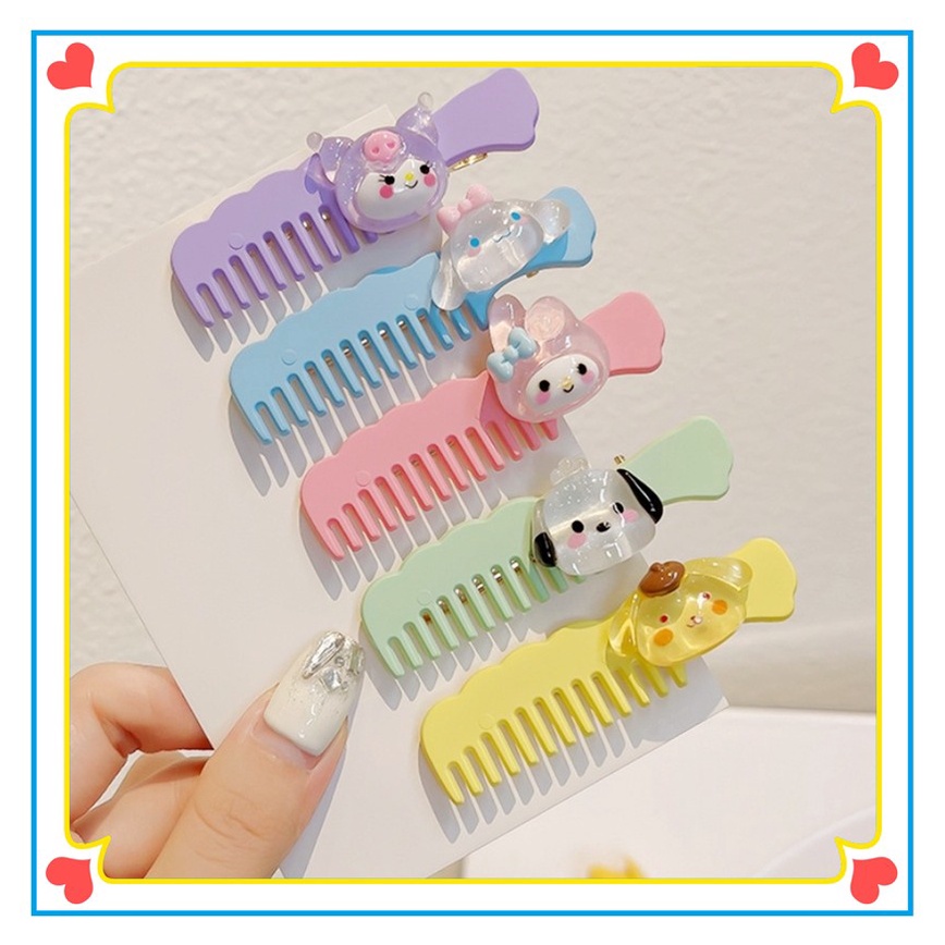 SANRIO Kẹp Tóc Hình Lược Nhỏ Xinh Xắn Cho Cún Cưng