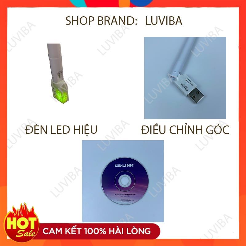 [Xịn] USB wifi thu wifi LB LINK cho pc thu sóng wifi cho máy tính bàn LUVIBA WN155