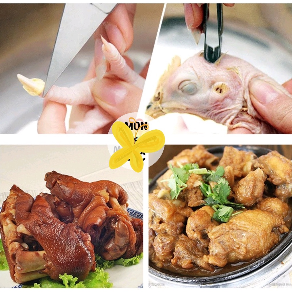Dụng cụ, Nhíp nhổ lông gà vịt 2 trong 1, cạo móng giò heo đa năng tiện lợi cho mọi người