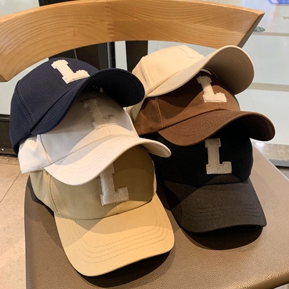 L Mũ Lưỡi Trai Bóng Chày Che Nắng Mùa Hè Cỡ Lớn In Chữ Phong Cách Hàn Quốc Dễ Phối Đồ Hợp Xu Hướng Cho Nữ