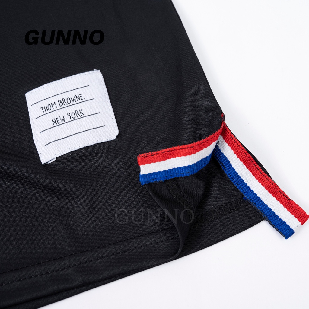 Bộ Thể Thao Nam Thom dây viền GUNNO chất thun thể thao thoáng mát thấm hút mồ hôi