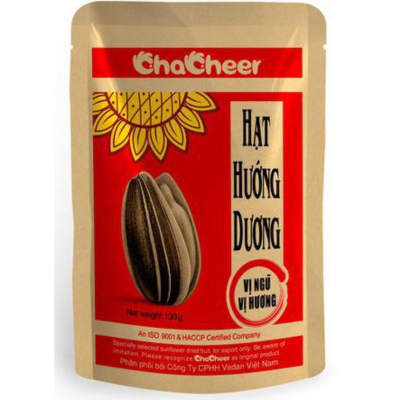 Date mới_ Hướng dương chaheer vị dừa/Ngũ vị hương/nguyên vị 130g