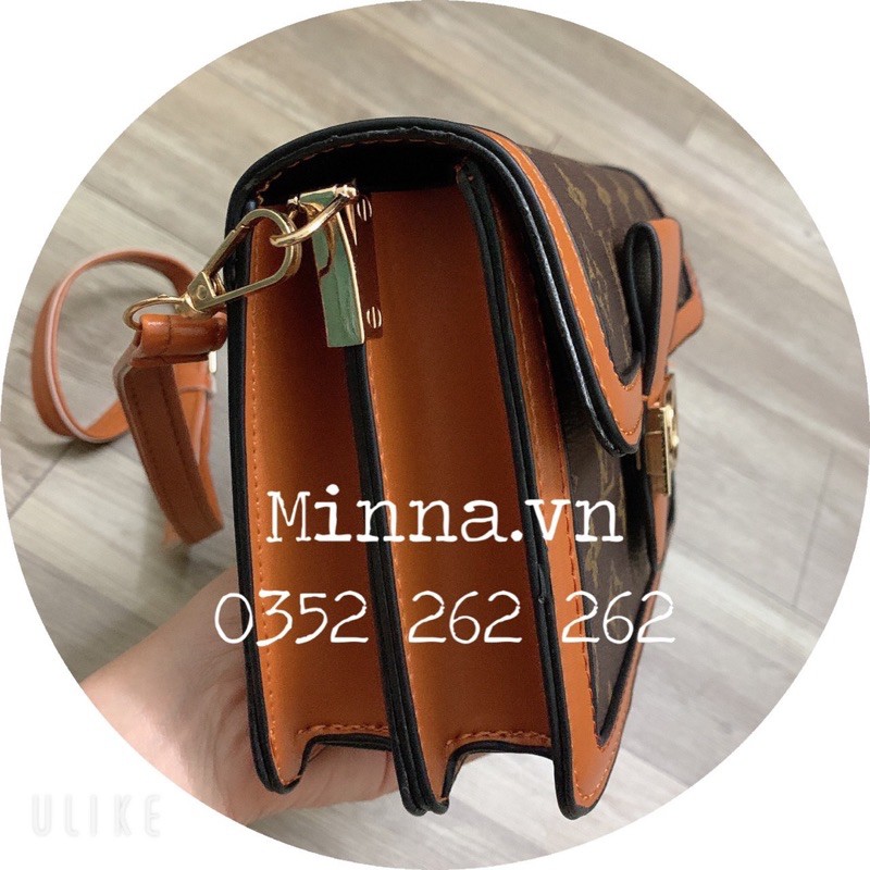 TÚI XÁCH NỮ🔥FREESHIP🔥Túi Đeo Chéo Vl Hoa Nâu Size 20 | BigBuy360 - bigbuy360.vn