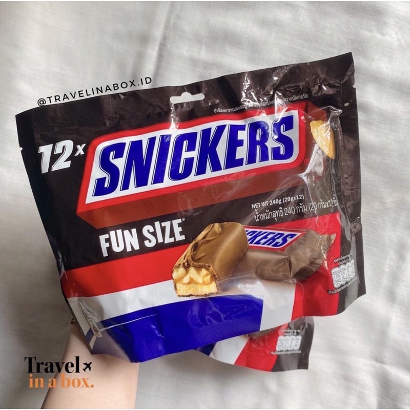 Kẹo Socola Snickers Fun Size Túi 240g