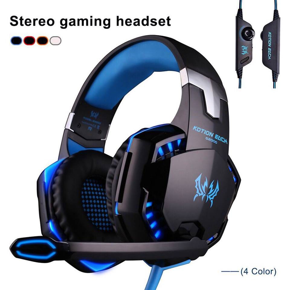 Tai nghe chụp tai  KOTION EACH Gaming G2000 - Bass Siêu Trầm Có Micro CF ( Hàng loại 1 ) - AB STORE