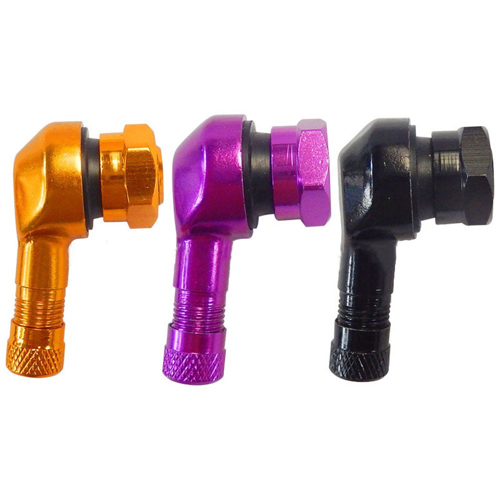 Nắp Van Bánh Xe Mô Tô Cnc 11.3mm Bằng Hợp Kim Nhôm Không Ruột Cao Su 90 Độ Nhiều Màu Chất Lượng Cao