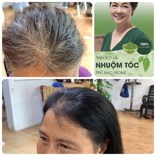 TINH BỘT LÁ NHUỘM TÓC PHỦ BẠC YBOME