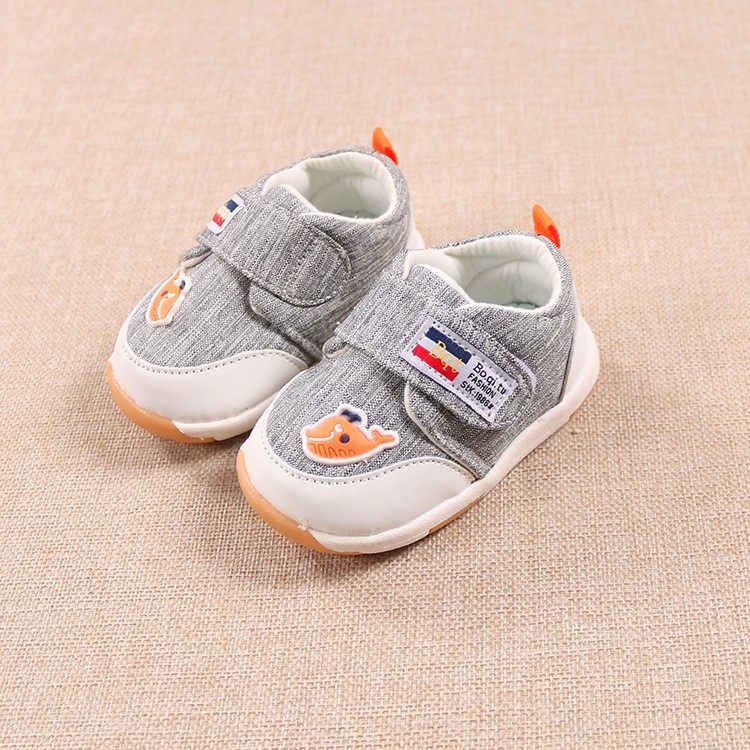 giày vải tập đi bé trai đế cao su size 16-20