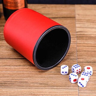 Đồ chơi lắc xí ngầu mẫu bọc da sang trọng tặng kèm 6 viên xí ngầu - Muasamhot1208