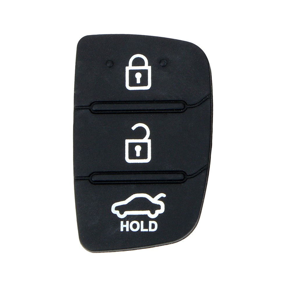 1 Nút cao su 3 / 4 nút bấm thay thế cho chìa khóa xe Hyundai Ix35 Ix45 chất lượng