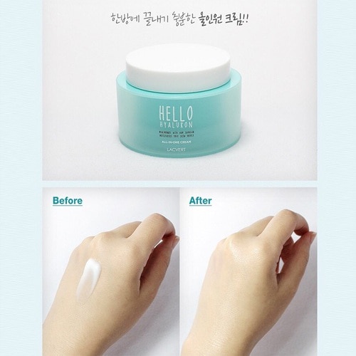 Kem dưỡng ẩm LACVERT Hello Hyaluron toàn diện trong 1 100ml 2 trong 1