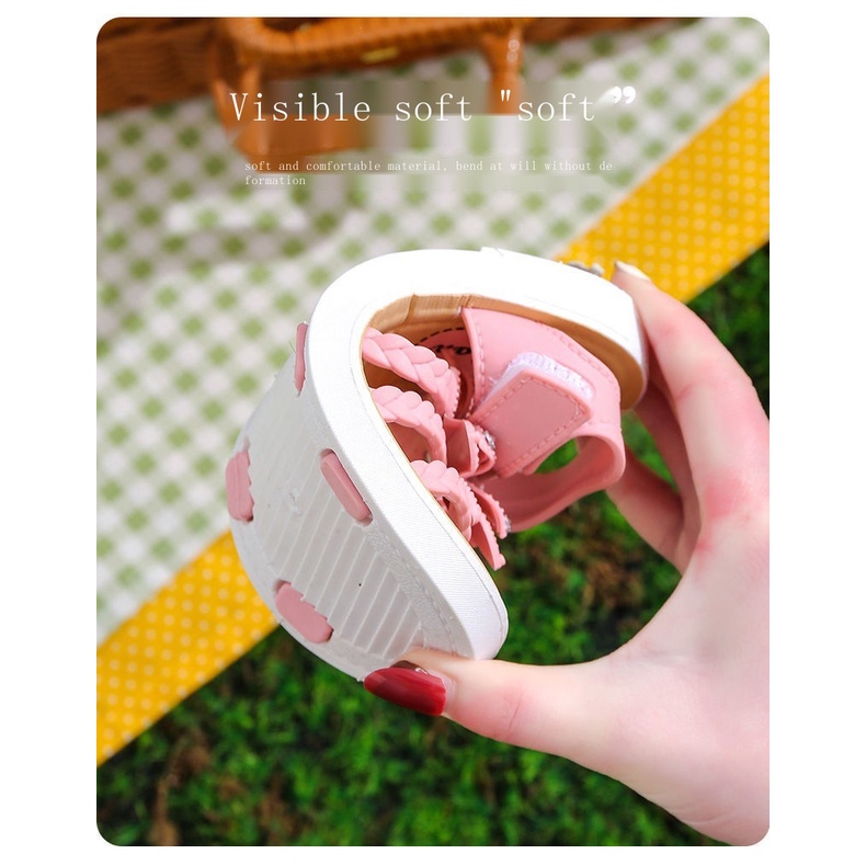 Xăng đan Công Chúa Đế Mềm Chống Trượt Thời Trang Mùa Hè Cho Bé Gái 2022