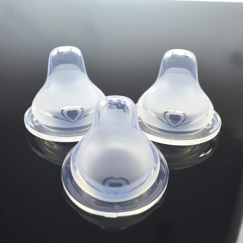 Núm ngậm hình mỏ vịt bằng silicone mềm cho em bé