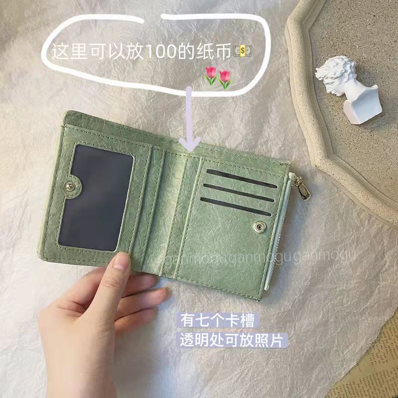 Ví Gấp 4 Kiểu Dáng Đơn Giản Phong Cách Retro Cho Nam