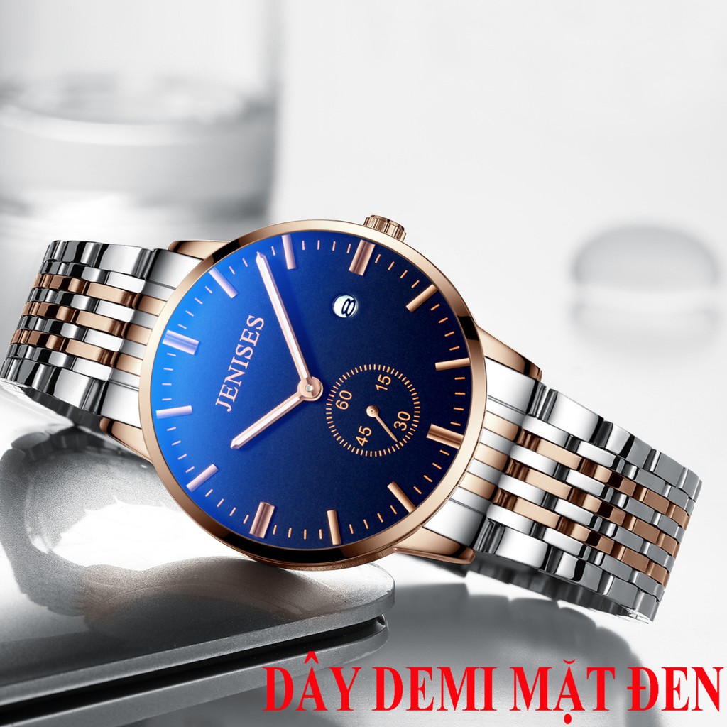 (FULL BOX) Đồng Hồ Nam JENISES JAPAN Doanh Nhân Model 2018 Dây Thép Cao Cấp Không Gỉ + Tặng Hộp và Pin | BigBuy360 - bigbuy360.vn