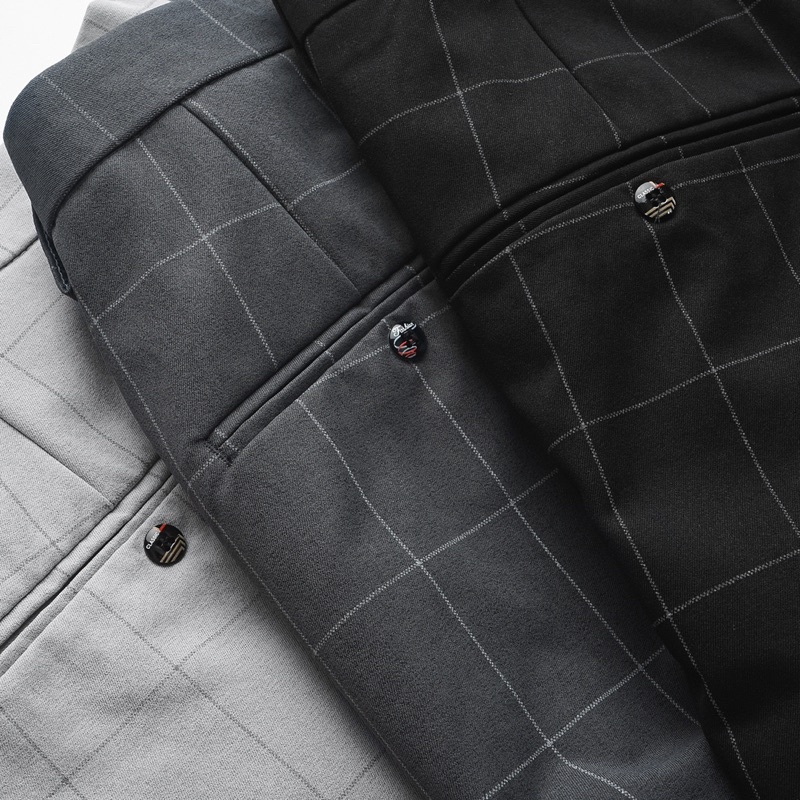 Quần short tây âu nam hoạ tiết caro co giãn Bigsize < 120kg