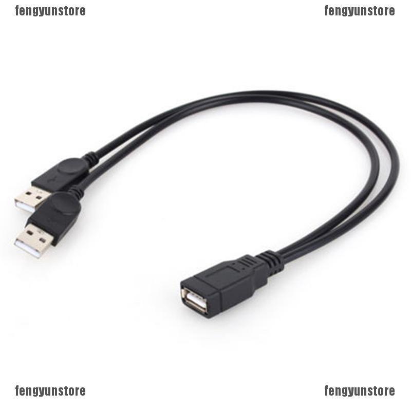 Cáp truyền dữ liệu đầu USB 2.0 1 đầu cái sang 2 đầu đực