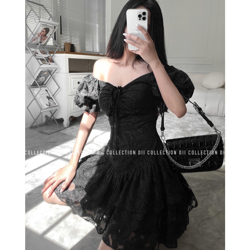 DII COLLECTION - Đầm thiết kế ren xoè tiểu thư cao cấp