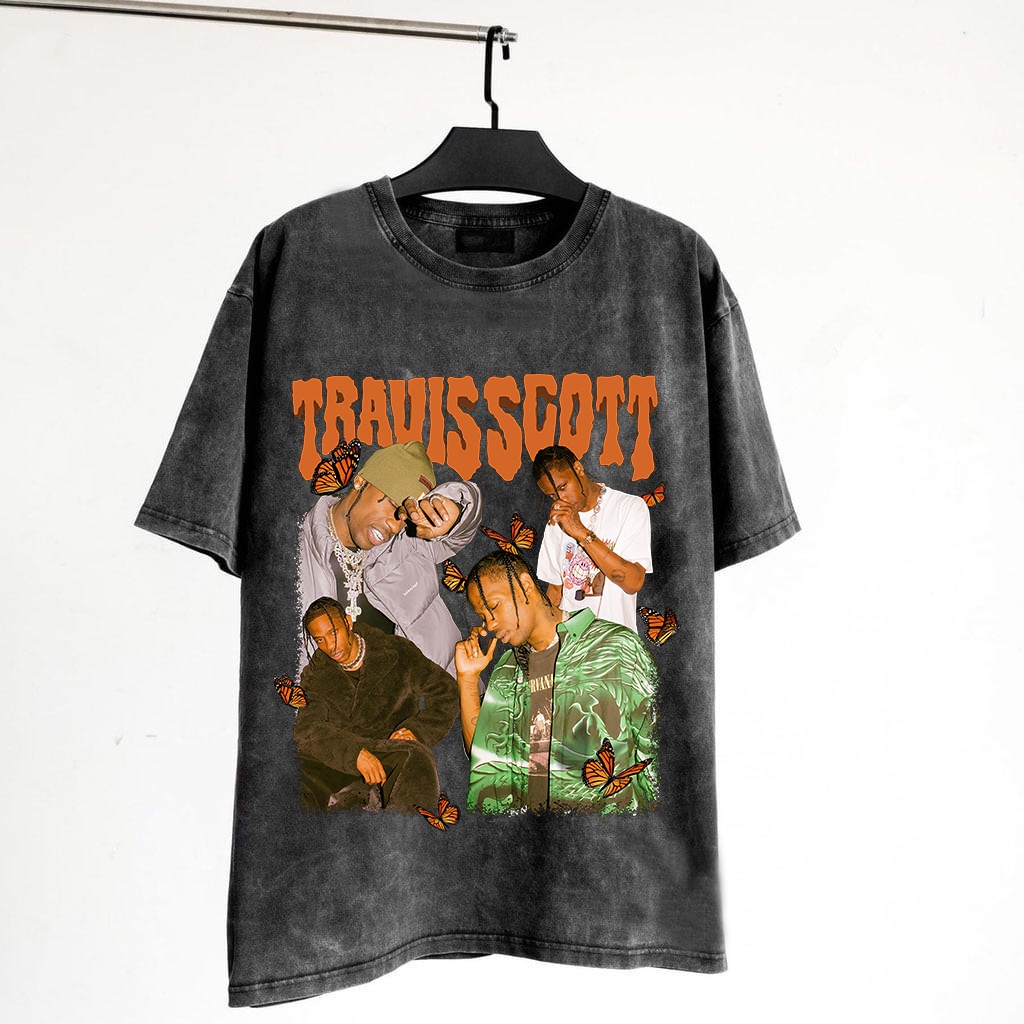 Áo thun tay lỡ Wash Xám đen Hip Hop phông Unisex nam nữ Cotton oversize form rộng