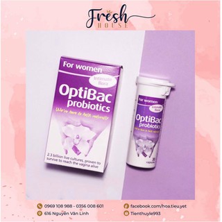 Lọ men Optibac tím UK