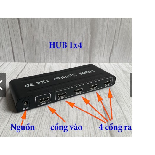 Hub HDMI, Bộ chia HDMI 1 ra 4 , 1 ra 2 UHD 4Kx2K cho PC,DVD,PS3,TV