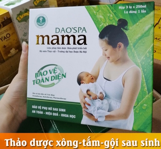 Bộ 3 Nước Tắm Thảo Dược Dao’Spa Mama cho mẹ sau sinh ( Chính Hãng )