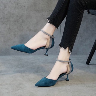 Order Giầy cao gót da lộn 5cm sz34-40